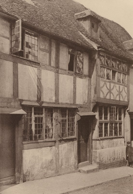 En West Street, Rye, Sussex (foto en blanco y negro) de William Galsworthy Davie