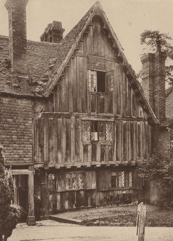 En el cementerio de Penshurst, Kent (foto en blanco y negro) de William Galsworthy Davie