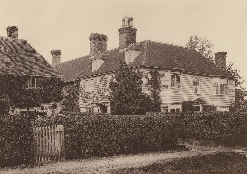 Market Cross House, Hawkhurst, Kent (foto en blanco y negro) de William Galsworthy Davie