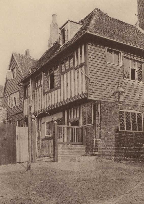 Mermaid Inn, Rye, Sussex (foto en blanco y negro) de William Galsworthy Davie