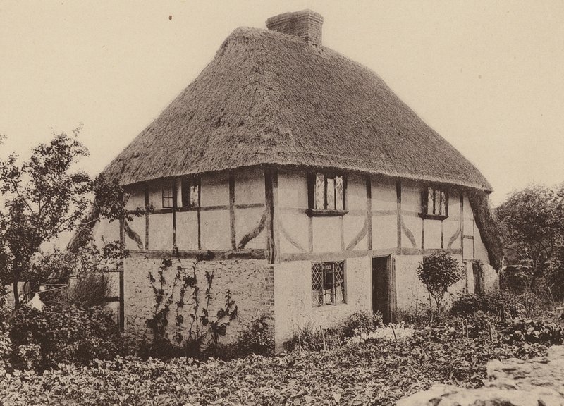 Rose Cottage, Pulborough, West Sussex (foto en blanco y negro) de William Galsworthy Davie