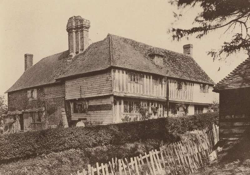 Smugley Farm, Goudhurst, Kent (foto en blanco y negro) de William Galsworthy Davie