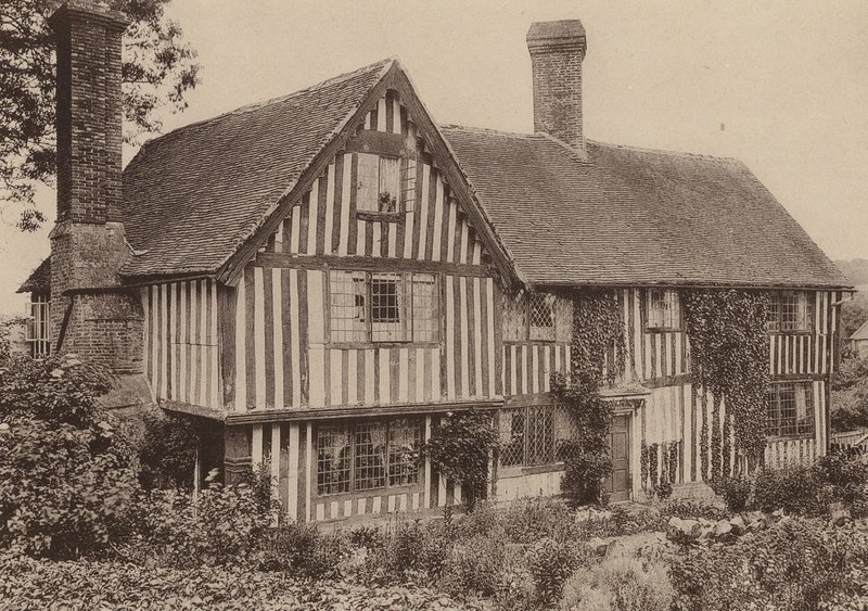 Granja Strean, Sedlescombe, Sussex (foto en blanco y negro) de William Galsworthy Davie
