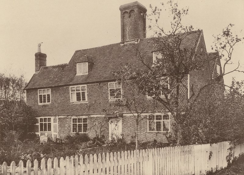 Granja Swiggshole, Horsmonden, Kent (foto en blanco y negro) de William Galsworthy Davie