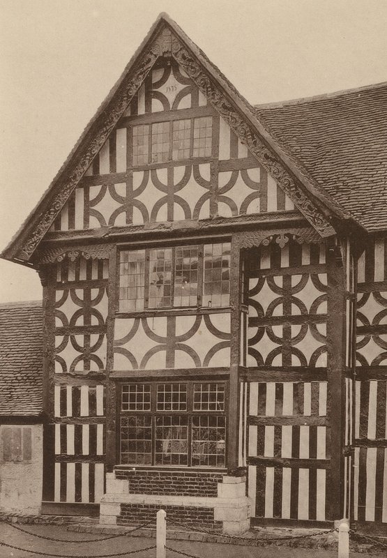 "The Middle House", Mayfield, Sussex, fechada en 1575 (foto en blanco y negro) de William Galsworthy Davie