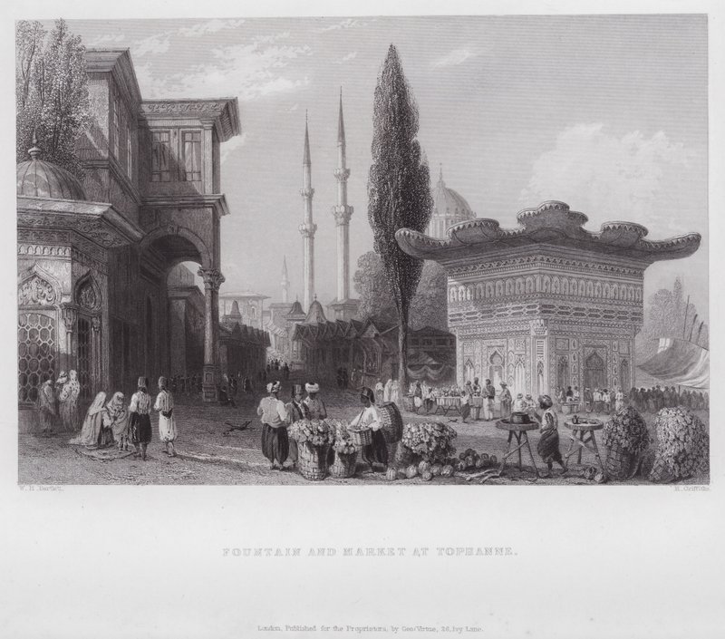 Fuente y Mercado en Tophanne de William H. Bartlett