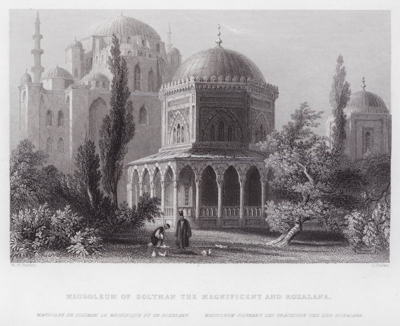 Mausoleo de Solimán el Magnífico y Roxelana de William H. Bartlett
