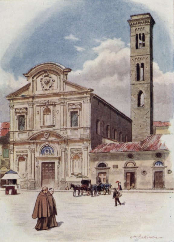 Todos los Santos, Florencia (litografia en color) de William H. Parkinson