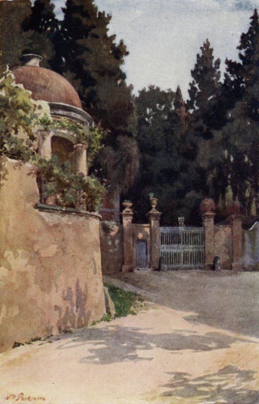 El Boboli, Florencia (litografia en color) de William H. Parkinson