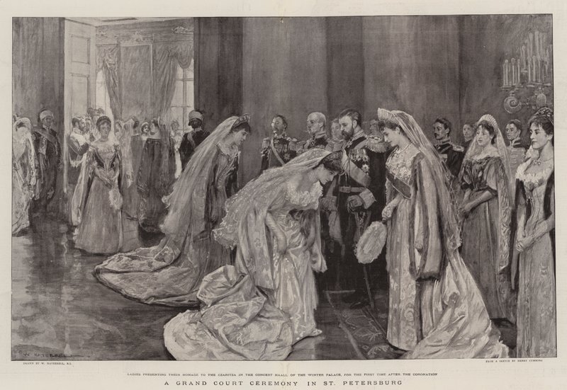 Una gran ceremonia en la corte en San Petersburgo de William Hatherell