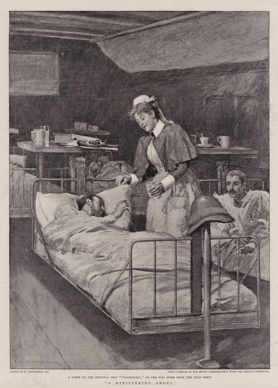 Un ángel ministrante de William Hatherell