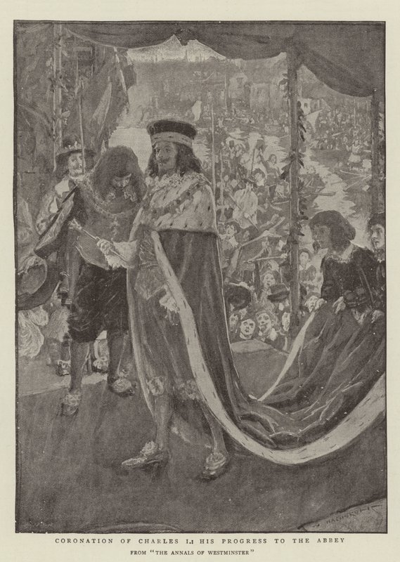 Coronación de Carlos I, su Progreso hacia la Abadía de William Hatherell