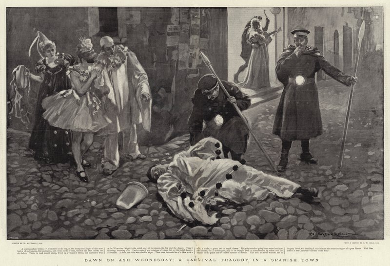 Amanecer en el Miércoles de Ceniza, una tragedia de carnaval en una ciudad española de William Hatherell