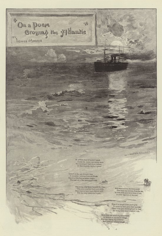En un poema cruzando el Atlántico, por Lewis Morris de William Hatherell
