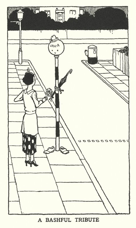 Un tributo tímido (litografía) de William Heath Robinson