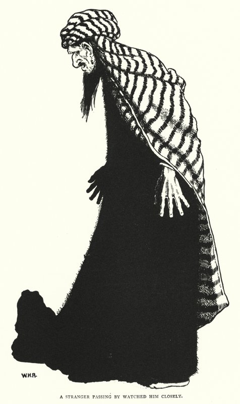 Un extraño que pasaba lo observó de cerca de William Heath Robinson