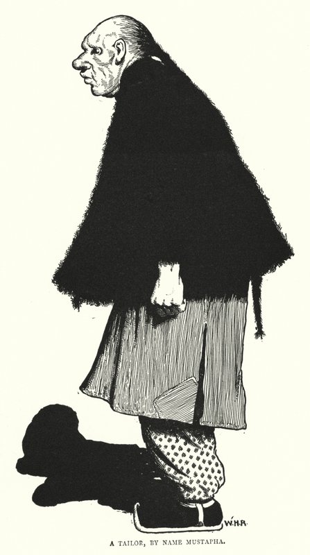 Un sastre, llamado Mustapha de William Heath Robinson