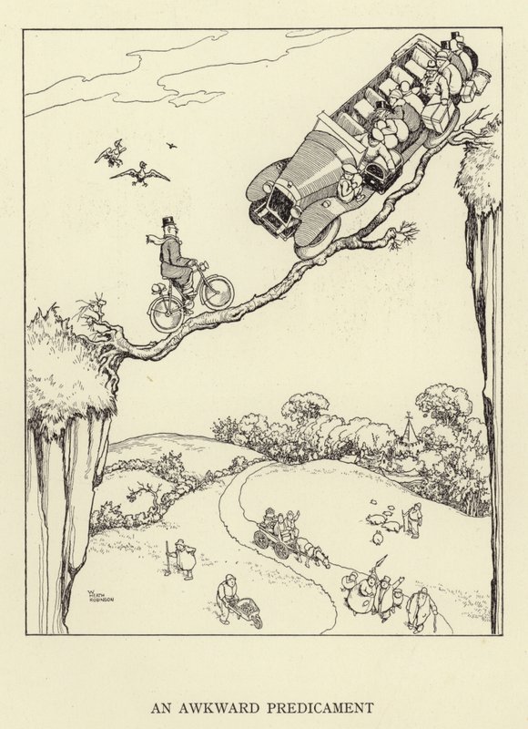 Un Predicamento Incómodo de William Heath Robinson