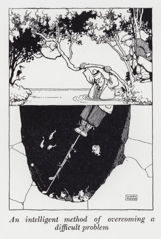 Un método inteligente para superar un problema difícil de William Heath Robinson