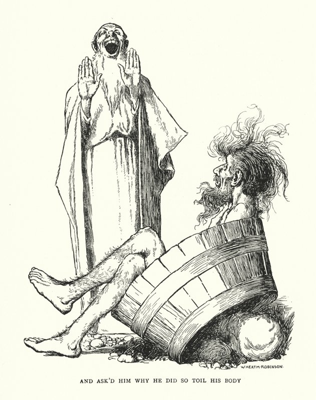 Y le preguntó por qué trabajaba tanto su cuerpo de William Heath Robinson