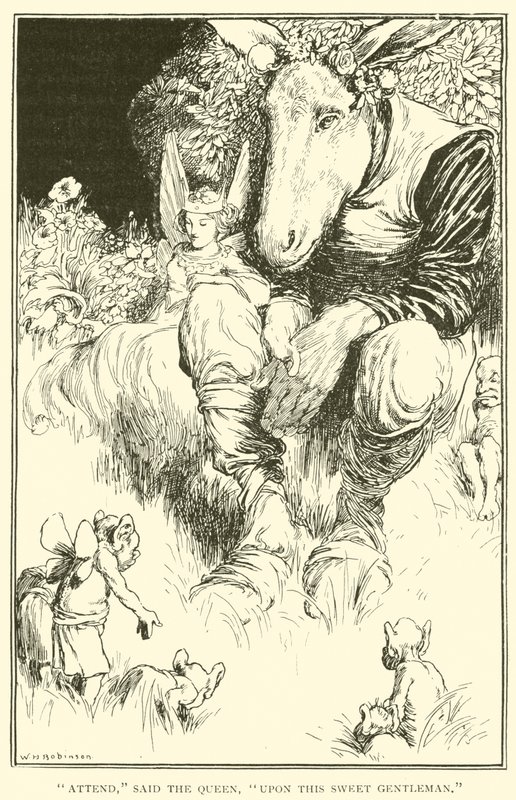 Atiende, dijo la Reina, a este dulce caballero de William Heath Robinson