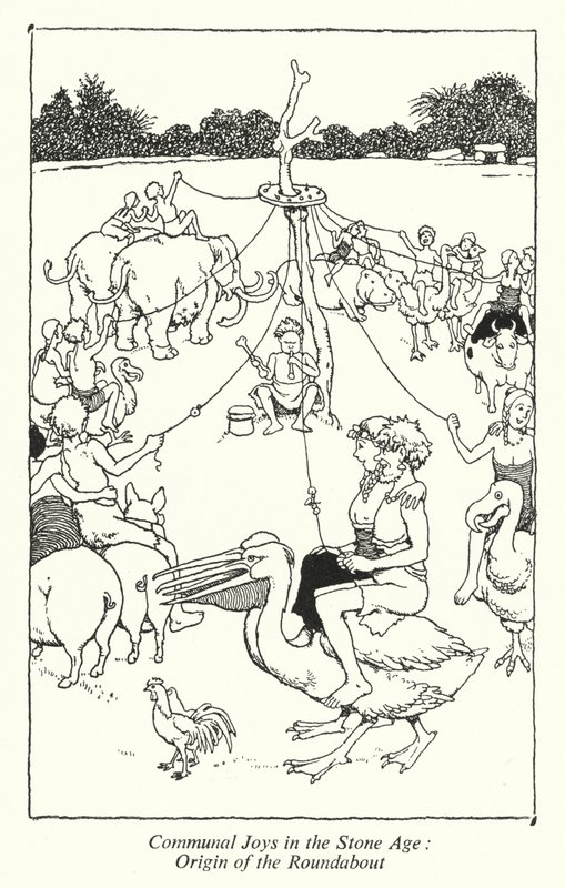 Alegrías Comunales en la Edad de Piedra, Origen del Carrusel de William Heath Robinson