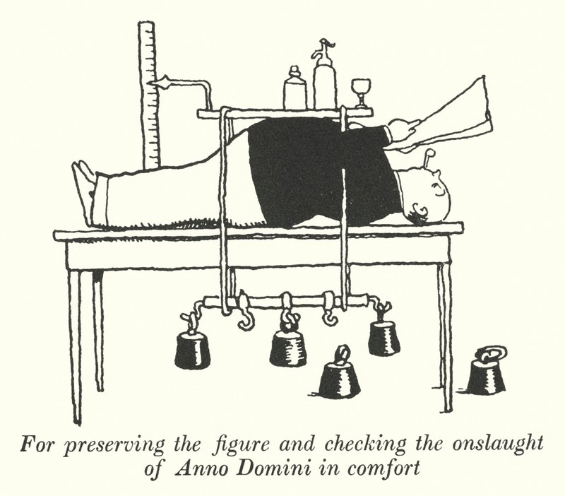 Para preservar la figura y controlar el avance del tiempo con comodidad de William Heath Robinson