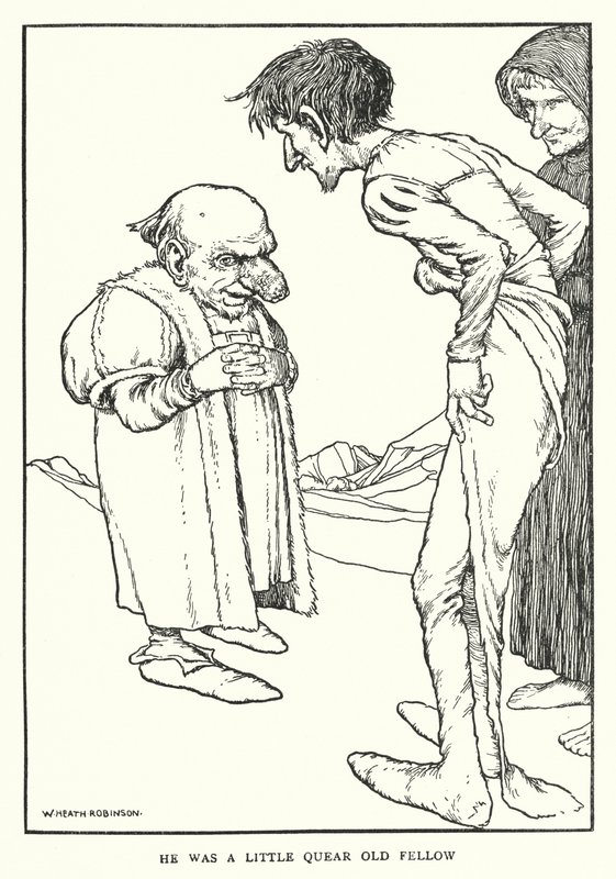 Era un viejo raro (litografía) de William Heath Robinson