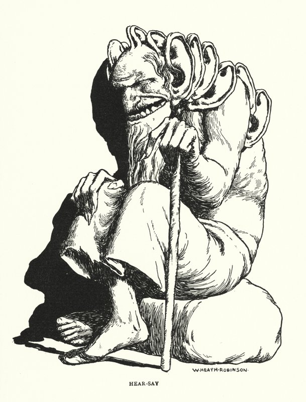 Rumor (litografía) de William Heath Robinson