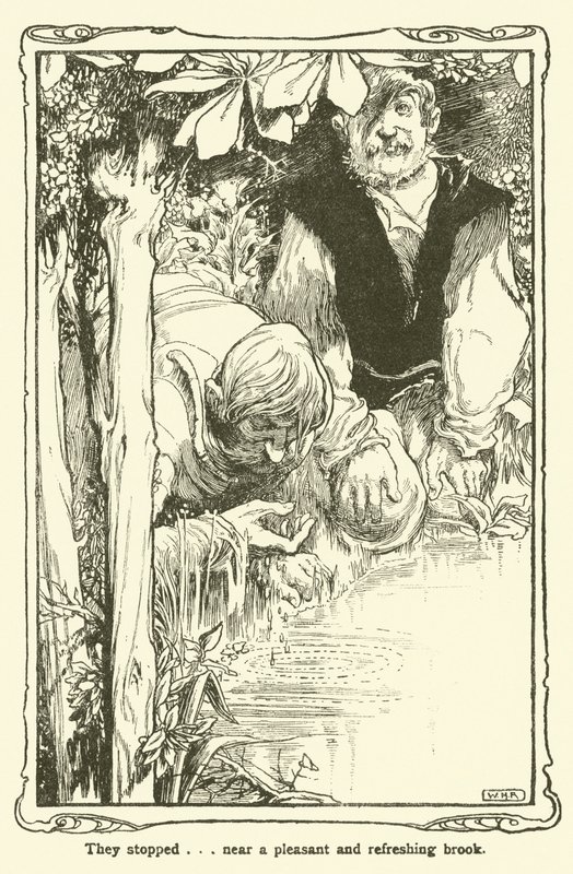 Ilustración para Don Quijote de William Heath Robinson