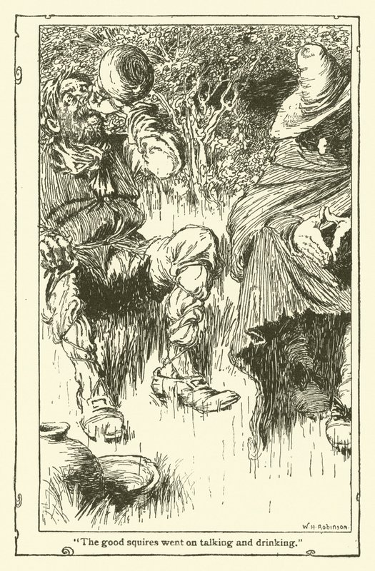 Ilustración de Don Quijote de William Heath Robinson