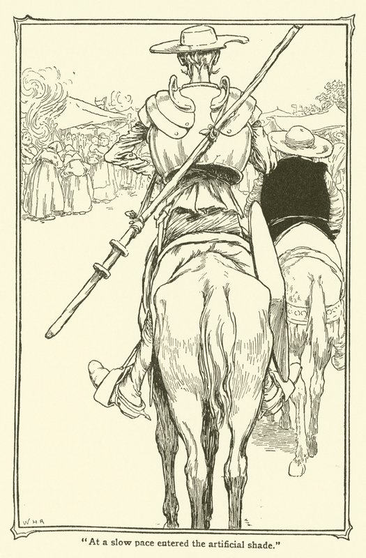 Ilustración de Don Quijote de William Heath Robinson
