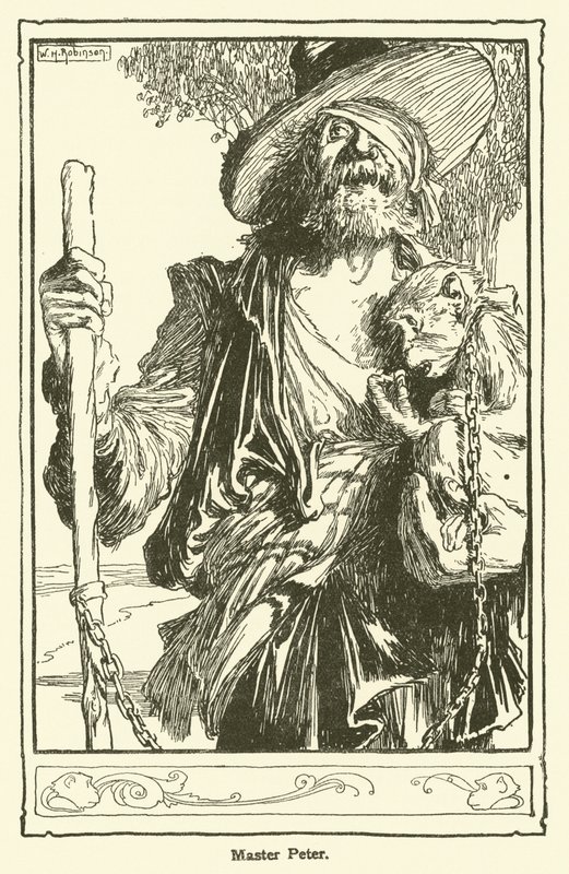 Ilustración de Don Quijote de William Heath Robinson