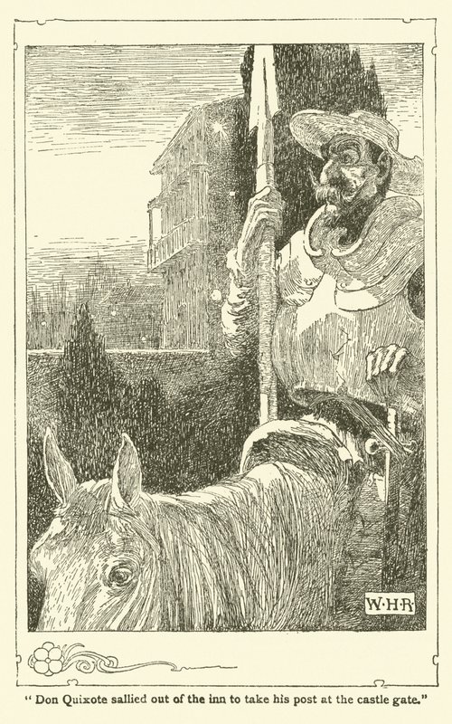 Ilustración para Don Quijote de William Heath Robinson