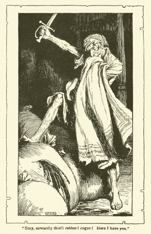 Ilustración de Don Quijote de William Heath Robinson