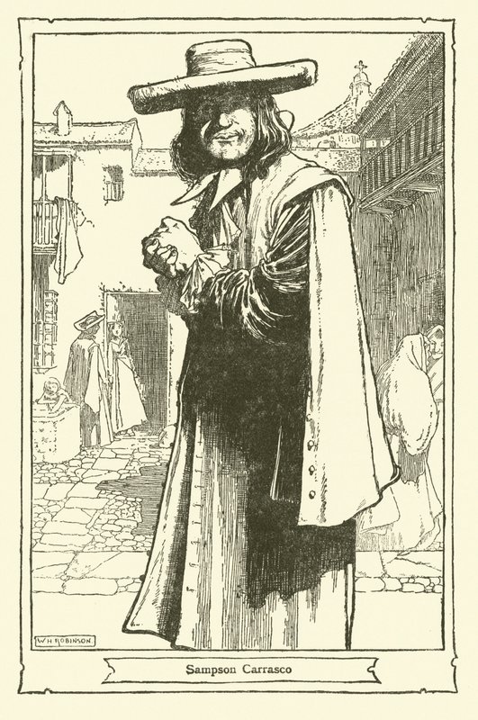 Ilustración de Don Quijote de William Heath Robinson