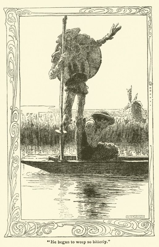 Ilustración de Don Quijote de William Heath Robinson