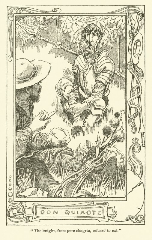 Ilustración de Don Quijote de William Heath Robinson