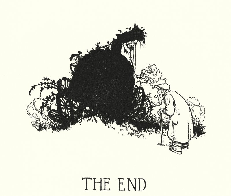 Ilustración para Railway Ribaldry por W Heath Robinson (litografía) de William Heath Robinson