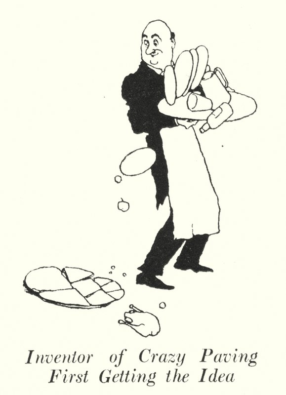 Inventor del Pavimento Loco obteniendo la idea de William Heath Robinson