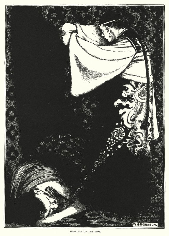 Lo mató en el acto de William Heath Robinson