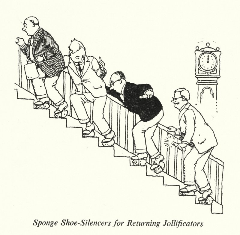 Silenciadores de Zapatos de Esponja para Festejadores que Regresan de William Heath Robinson