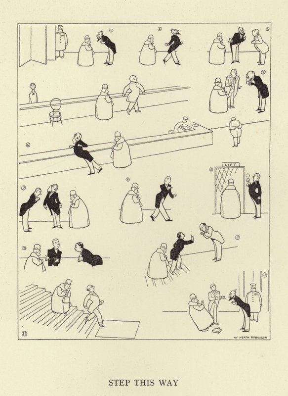 Pase por aquí de William Heath Robinson
