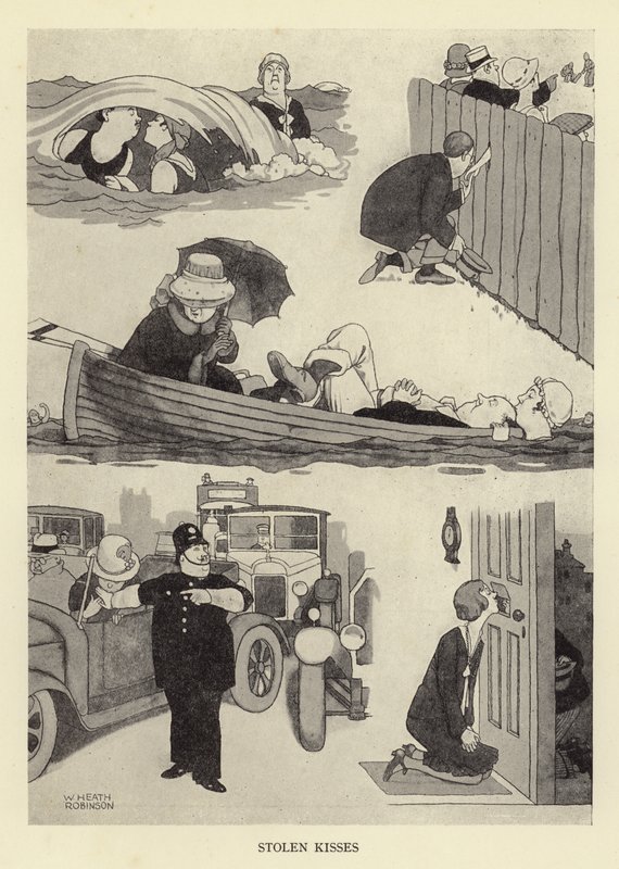 Besos robados de William Heath Robinson