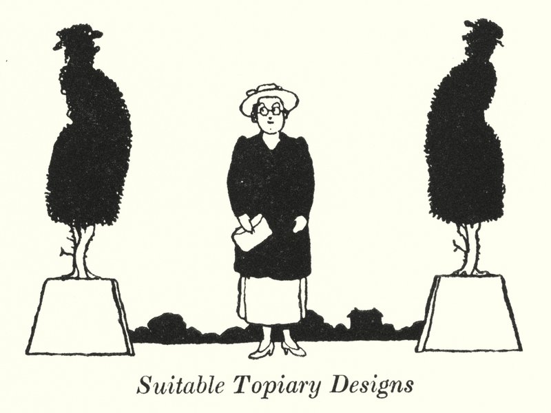 Diseños de topiaria adecuados de William Heath Robinson