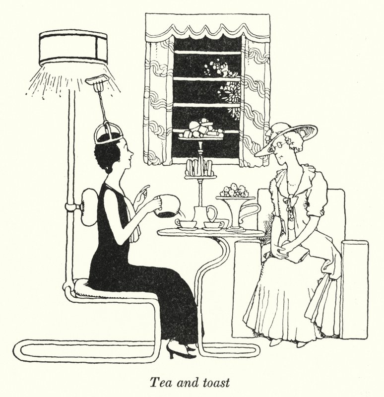 Té y tostadas de William Heath Robinson