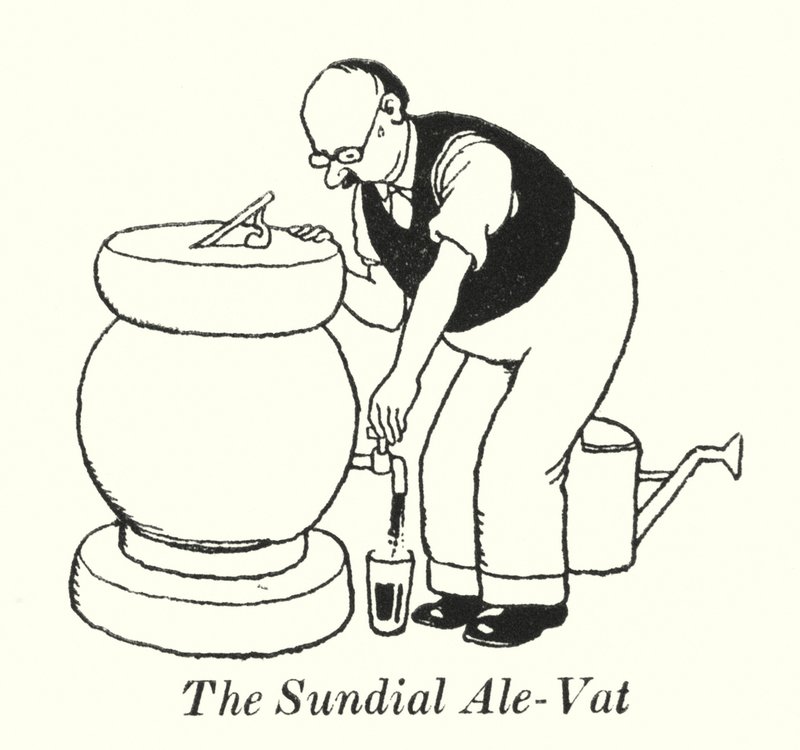El reloj de sol Ale-Vat de William Heath Robinson