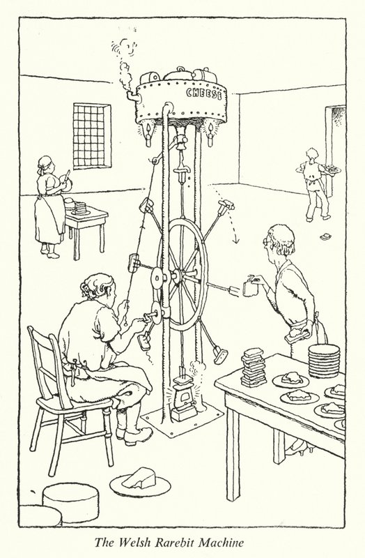 La Máquina de Welsh Rarebit de William Heath Robinson