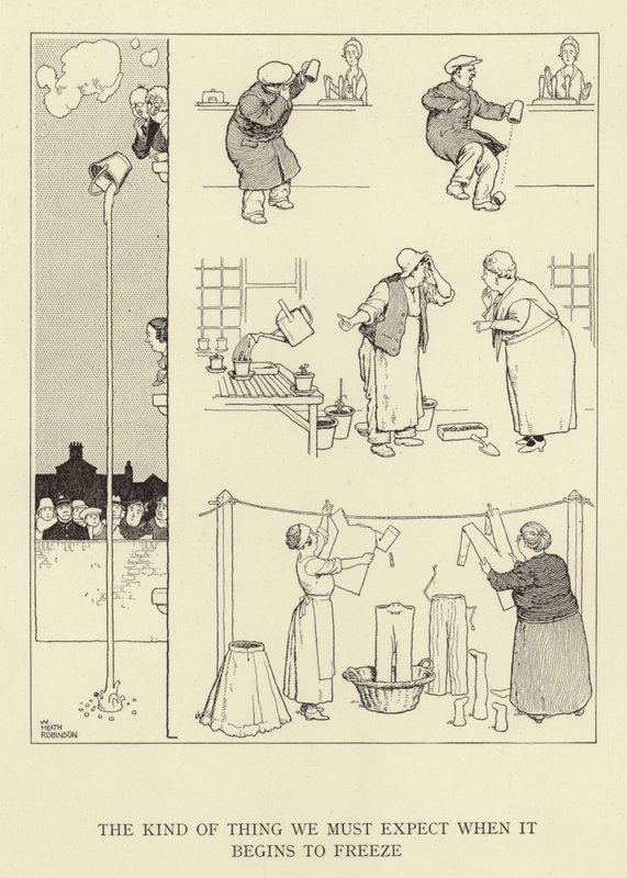 El tipo de cosas que debemos esperar cuando empieza a congelarse de William Heath Robinson