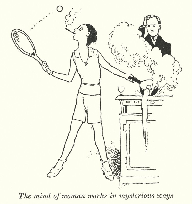 La mente de la mujer trabaja de maneras misteriosas de William Heath Robinson